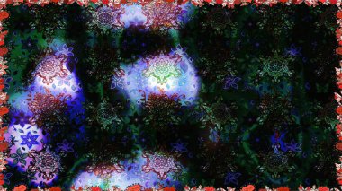 Nazik, sevimli çiçek arkaplanı. Çiçekli karalama şeklinde Raster çiçek deseni. Siyah ve gri renkte çiçekler.