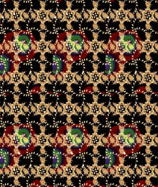 Güzel suluboya çiçek buketi pürüzsüz desenli. Güzel kumaş deseni.