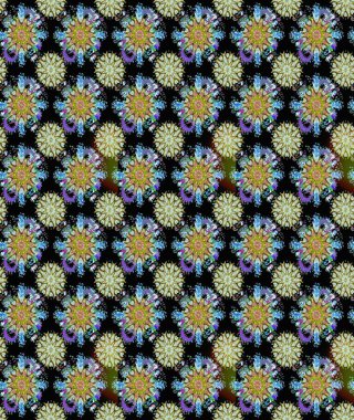 Küçük çiçekteki sevimli çiçek deseni. Güzel karalama çiçekleri olan kusursuz çiçek desenleri. Güzel kumaş deseni. Raster illüstrasyonu.