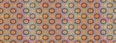 Raster illüstrasyonu. El yapımı çiçek ve bitki koleksiyonu. Eskiz tarzı gri ve bej renklerde. Raster illüstrasyonu. Sevimli karalama çiçekleriyle kusursuz çiçek deseni..