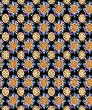 Kusursuz bir arka plan modeli. Suluboya, elle çizilmiş. Raster - stok. Vadinin siyah ve bej renkli çiçekleri.