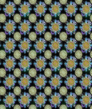 Siyah ve nötr renklerde çiçekler. Renkli Bahar Temalı Kusursuz Arkaplan. Düz Çiçek Elementleri Tasarımı. Güzel çiçek deseni..