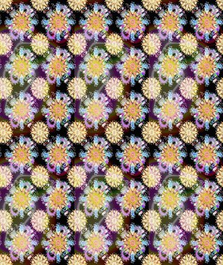 Tarafsız ve bej renkli çiçekler. Sevimli çiçek raster deseni. Düz Çiçek Elementleri Tasarımı. Kusursuz Renksiz Bahar Teması Kusursuz Arkaplan.