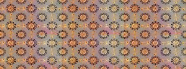 Raster illüstrasyonu. El yapımı çiçek ve bitki koleksiyonu. Eskiz tarzı gri ve bej renklerde. Raster illüstrasyonu. Sevimli karalama çiçekleriyle kusursuz çiçek deseni..