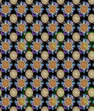 Raster suluboya çiçek deseni, narin çiçekler, siyah ve nötr çiçekler, tebrik kartı şablonu. Güzel kumaş deseni.