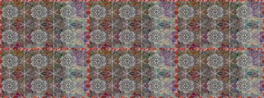 Raster illüstrasyonu. Kusursuz desen. Organik motif arka planı. Ultraviyole kumaş deseni.