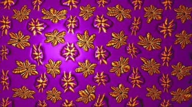 Renkli unsurlarla hareketli arka plan görüntüleri. Çiçekler. Eski model. Bayrak tarzı. Video kaydı. Şablon. Döngü. Kusursuz.. 