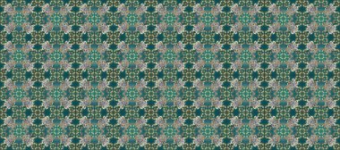 Altın rengi, kusursuz çizim. Senin tasarımın için, duvar kağıdı. Altın çiçekli mavi, yeşil ve gri renklerde altın pürüzsüz desen. Raster geometrik arkaplanı.