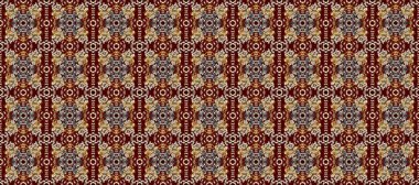 Raster oryantal süs. Kırmızı, bej ve kahverengi renklerde altın desenli altın elementler. Geleneksel klasik altın desen. Barok tarzında kusursuz bir doğulu süsü..
