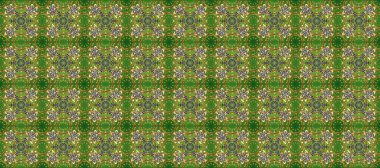 Altın karalama fantezi yaprakları ve kahverengi, gri ve yeşil renklerde çiçek Raster soyut çiçek çelenk. El yapımı dekoratif çerçeve, albüm kapağı, tebrik kartı, klasik Art deco tarzı.