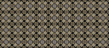 Antika altın tekrarlanabilir duvar kağıdı. Damask pürüzsüz yineleme kalıbı. Kahverengi, bej ve gri renklerde altın element. Barok tarzında altın çiçekli süs..