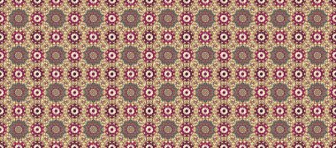 Geleneksel altın sarısı desenli bej, mor ve kahverengi renkler ve altın elementler. Barok tarzında kusursuz bir doğulu süsü..