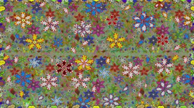 Raster illüstrasyonu. Suluboya kusursuz desen. Eski model. Dekorasyon ve tasarım için güzel bir desen. Çiçeğin suluboya çizimlerinin mükemmel deseni. Moda yazdırma.