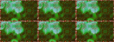 Raster Illustrasyon 'da moda olmayan çiçek deseni. Güzel kumaş deseni. Renkli Yaz Temalı Kusursuz Arkaplan. Düz Çiçek Elementleri Tasarımı.