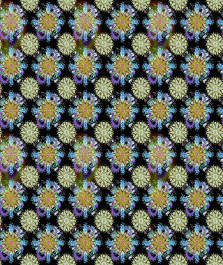 Renkli Bahar Temalı Kusursuz Arkaplan. Siyah ve nötr renklerde çiçekler. Düz Çiçek Elementleri Tasarımı. Güzel çiçek deseni..