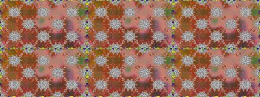 Güzel, parlak, pürüzsüz kumaş, tuval. Kıvırcık, parlak örgü. Şablon, pürüzsüz, çiçekli kenar. Çiçek çelengi. Raster illüstrasyonu. Klasik eski arkaplan.