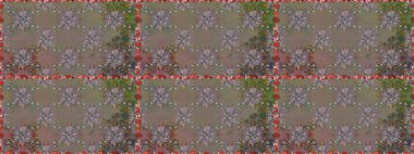 Raster düz çiçekleri pürüzsüz desen. Hediye ambalaj kağıdı, tebrik kartları, posterler ve pankart tasarımı. Gri renkli çiçekler.