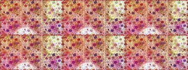 Çiçeksiz desenli arka plan, darbeler, sıçramalar, yaz çiçekleri. Bej renkli çiçekler. Raster illüstrasyonu.