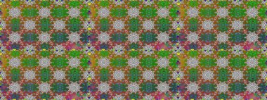 Sevimli çiçek raster deseni. Yeşil renkli çiçekler. Renkli Bahar Temalı Kusursuz Arkaplan. Düz Çiçek Elementleri Tasarımı.