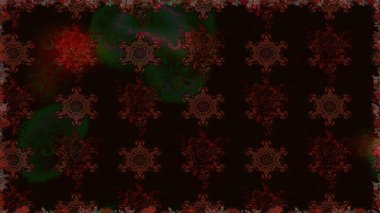 Şatafatlı bahar bahçesi dokusu. Raster illüstrasyonu. Siyah ve kahverengi renkte çiçekler. Siyah ve kahverengi renklerde çiçeksiz. Çiçek deseni.