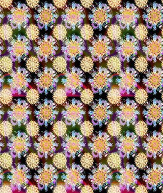 Vadinin bej ve nötr renklerdeki çiçekleri. Kusursuz bir arka plan modeli. Raster - stok. Suluboya, elle çizilmiş.