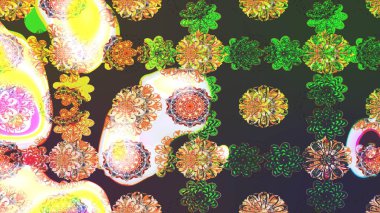 Tekstil, kumaş, kapaklar, duvar kağıtları, baskı, naylon, koleksiyon defteri, örgü, dekupaj için güzel bir eskiz. Küçük yeşil ve gri çiçeklerle oldukça eski bir besin torbası deseni.