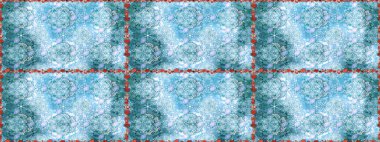 El çizimi dikişsiz sonbahar çiçekleri deseni. Mavi renkli çiçekler. Tekstil ve kapak tasarımı için mükemmel. Doodle tarzı. Renkli mavi pürüzsüz desen.