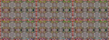 Raster deseni. Gri renklerde bahar çiçekleri. Patlayan çiçekler soyut olarak yerleştirilmiş. Raster illüstrasyonu.