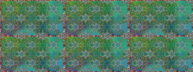 Raster Modaya uygun kumaş deseni. Düz Çiçek Elementleri Tasarımı. Renkli Bahar Temalı Kusursuz Arkaplan. Yeşil renkli şirin çiçek deseni.