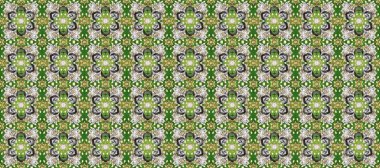 Geleneksel klasik raster altın pürüzsüz desen. Barok tarzında kusursuz bir doğulu süsü. Bej, gri ve yeşil renklerde altın elementler.