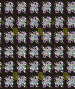 Renkli gri çizim kalıbı. Elle çizilmiş sonbahar çiçeği deseni. Doodle tarzı. Tekstil ve kapak tasarımı için mükemmel. Gri renkli çiçekler.