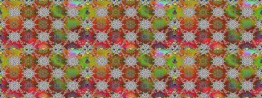 Çiçekle kusursuz desen. Kahverengi renkli çiçekler. Renkli Bahar Temalı Kusursuz Arkaplan. Düz Çiçek Elementleri Tasarımı.