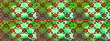 Yeşil renkli çiçekler. Raster düz çiçekleri pürüzsüz desen. Tasarım hediye paketi, tebrik kartları, posterler ve afiş tasarımı.