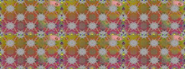 Kusursuz süs izi. Etnik Mandala havlusu. Tebrik kartı geçmişi, boyama kitabı, arkaplan ve tekstil için kullanılabilir. Sınır Kızılderili çiçekli paisley patten. Raster Henna tarzı.