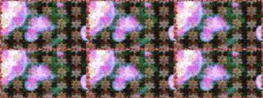 Renkli Bahar Temalı Kusursuz Arkaplan. Çiçek deseni. Düz Çiçek Elementleri Tasarımı. Raster pürüzsüz Güzel kumaş deseni.