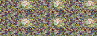 Raster illüstrasyonu. Tarafsız renklerde bahar çiçekleri. Raster çiçek desenli ve çiçekli..