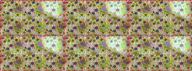 Suluboya etkisi. Organik elementler. Botanik kusursuz desen. Raster deseni.