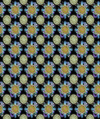 Yumuşak, bahar çiçekli arka plan. Çiçekli karalama şeklinde Raster çiçek deseni. Siyah ve nötr renkte çiçekler.