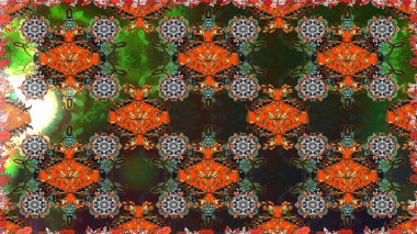 Kızılderili desenli desenli desenli şal deseni. Etnik Mandala süsü. Raster Henna dövme stili. Tekstil, tebrik kartı, boyama kitabı, telefon kılıfı baskısı için kullanılabilir.