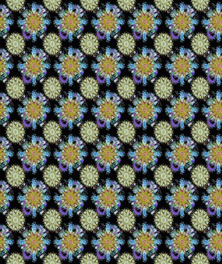 Yumuşak, bahar çiçekli arka plan. Çiçekli karalama şeklinde Raster çiçek deseni. Siyah ve nötr renkte çiçekler.