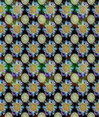 Moda baskısı. Raster illüstrasyonu. Çiçeğin suluboya çizimlerinin mükemmel deseni. Eski model. Dekorasyon ve tasarım için güzel bir desen. Suluboya kusursuz desen.