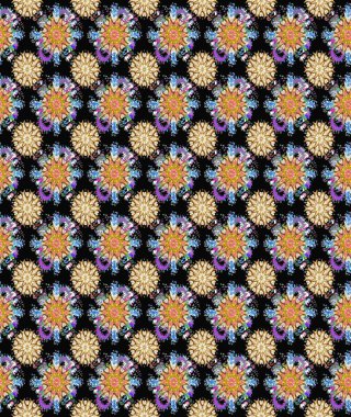 Tekstil tasarımı için siyah ve bej renkli geleneksel halk çiçekleri buketi. Çiçeksiz desenli nakış işlemeli gelincikler ve vadi zambaklarıyla.