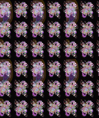 Raster illüstrasyonu. Tekstil ya da kitap kapakları, imalat, duvar kağıtları, baskı, hediye paketi ve yapıştırma kitabı için çiçeksiz arka plan. Küçük ölçekli çiçeklerdeki basit sevimli desen.