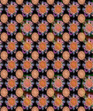 Güzel kumaş deseni. Küçük çiçekteki sevimli çiçek deseni. Raster illüstrasyonu. Güzel karalama çiçekleri olan kusursuz çiçek deseni..