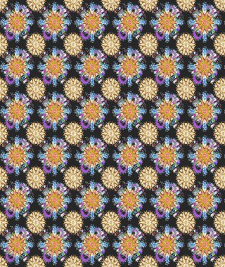 Çocuksu tasarım. Tekstil, kumaş, ambalaj, hatıra defteri için hoş bir çiçek arkaplanı. El çizimi çiçekli, pürüzsüz bir desen. Gri ve bej arkaplanda.