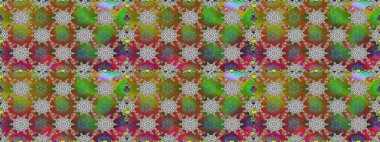 Kahverengi renkli güzel bir tekstil. Çiçeklerle suluboya desenli çiçek deseni. Raster illüstrasyonu.