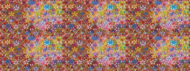 Güzel kumaş deseni. Küçük çiçekteki kusursuz desen. Raster illüstrasyonu. Güzel çiçek arkaplanı..