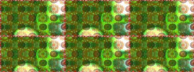 Yeşil renkli çiçekler. Düz Çiçek Elementleri Tasarımı. Kusursuz Renksiz Bahar Temalı Kusursuz Arkaplan. Sevimli çiçek raster deseni.