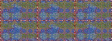 Vintage retro tarzı. Miles Fleur, kafe süsleme. Kumaş, tekstil, duvar kağıdı üzerinde baskı için. Tomurcukları papatya çiçeği ile sevimli çiçek desenli. Raster resim. Sorunsuz arka plan.