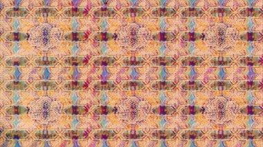 Çiçekler bej ve nötr renklerde. Küçük çiçekteki sevimli çiçek deseni. Raster illüstrasyonu.